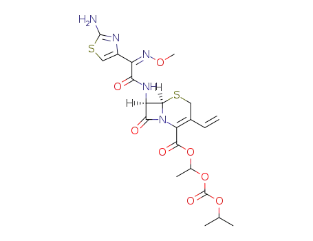 1-(ispropyloxycarbonyloxy)ethyl 7β-<2-(2-aminothiazol-4-yl)-(Z)-methoxyiminoacetamido>-3-vinyl-3-cephem-4-carboxylate
