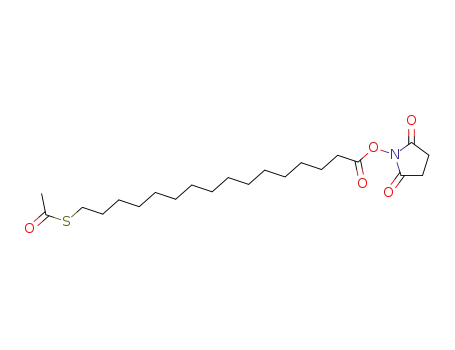 N-(S-acetyl-16-mercaptohexadecanoyloxy)-succinimide
