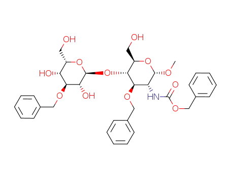 [(2S,3R,4R,5S,6R)-4-Benzyloxy-5-((2S,3R,4S,5R,6S)-4-benzyloxy-3,5-dihydroxy-6-hydroxymethyl-tetrahydro-pyran-2-yloxy)-6-hydroxymethyl-2-methoxy-tetrahydro-pyran-3-yl]-carbamic acid benzyl ester