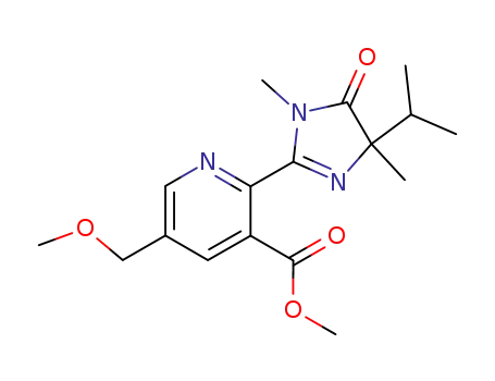 2-[4,5-dihydro-1,4-dimethyl-4-(1-methylethyl)-5-oxo-1H-imidazol-2-yl]-5-methoxymethyl-3-pyridinecarboxylic acid methyl ester
