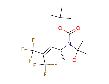 2,2-dimethyl-4-(3,3,3-trifluoro-2-trifluoromethyl-propenyl)-oxazolidine-3-carboxylic acid tert-butyl ester