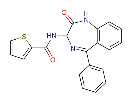 N-(2,3-dihydro-2-oxo-5-phenyl-1H-1,4-benzodiazepin-3-yl)thiophen-2-carboxamide