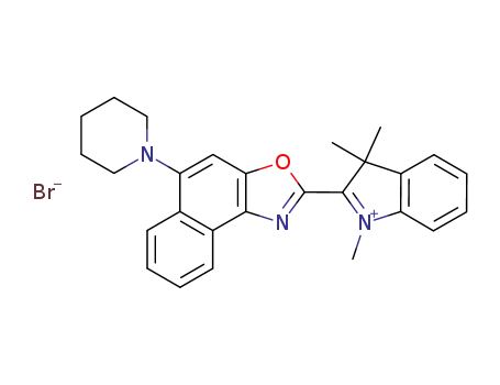 1,3,3-trimethyl-2-[5-(piperidin-1-yl)naphtho[1,2-d]oxazol-2-yl]-3H-indolium bromide