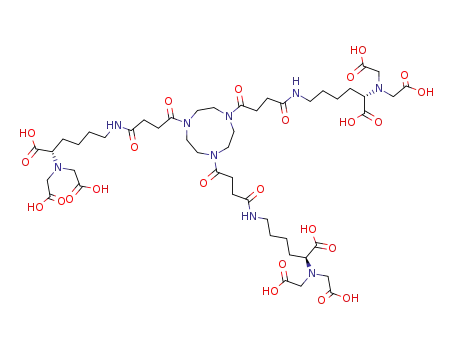 1,4,7-tris[5'-N,N-di(carboxymethyl)amino-5'-carboxypentylamino-3-oxopropanoyl]triazacyclononane
