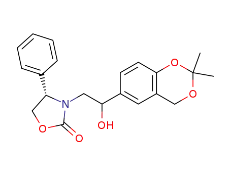 (4S)-3-[2-(2,2-dimethyl-4H-1,3-benzodioxin-6-yl)-2-hydroxyethyl]-4-phenyl-1,3-oxazolidin-2-one