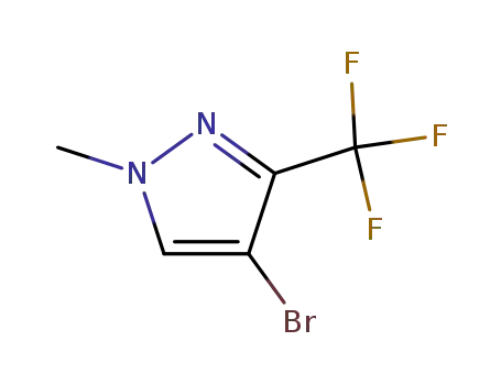 Molecular Structure of 497832-99-2 (4-BROMO-1-METHYL-3-(TRIFLUOROMETHYL)-1H-PYRAZOLE)