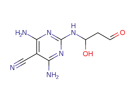 3-amino-N-(4,6-diamino-pyrimidine-5-carbonitrile)-3-ol-propionaldehyde
