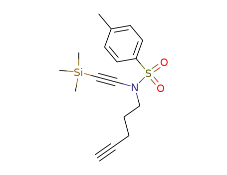 N-(2-(trimethylsilyl)ethynyl)-N-(p-tosyl)pent-4-yn-1-amine
