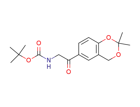 tert-butyl 2-(2,2-dimethyl-4H-1,3-benzodioxane-6-yl)-2-carbonylethylcarbamate