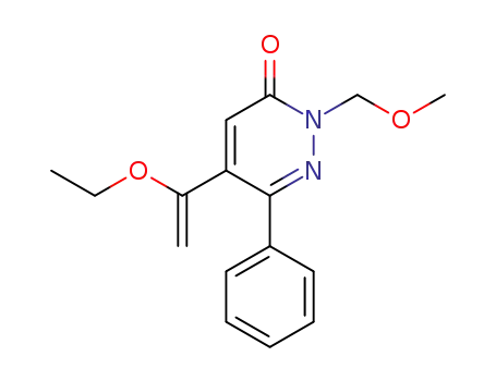 2-methoxymethyl-6-phenyl-5-[(1'-ethoxy)vinyl]-3-pyridazinone