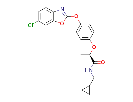 2-[4-(6-chloro-benzooxazol-2-yloxy)-phenoxy]-N-cyclopropylmethyl-propionamide