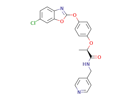 2-[4-(6-chloro-benzooxazol-2-yloxy)-phenoxy]-N-pyridin-4-ylmethyl-propionamide