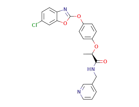 2-[4-(6-chloro-benzooxazol-2-yloxy)-phenoxy]-N-pyridin-3-ylmethyl-propionamide