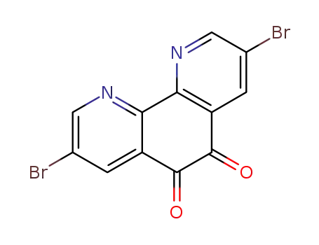 Molecular Structure of 602331-25-9 (1,10-Phenanthroline-5,6-dione,3,8-dibromo)