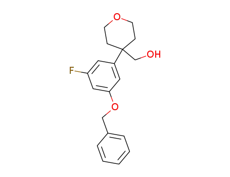 4-hydroxymethyl-4-(5-benzyloxy-3-fluorophenyl)-3,4,5,6-tetrahydro-2H-pyran