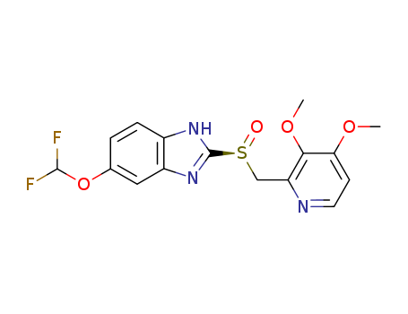 1H-Benzimidazole,  5-(difluoromethoxy)-2-[(S)-[(3,4-dimethoxy-2-pyridinyl)methyl]sulfinyl]-