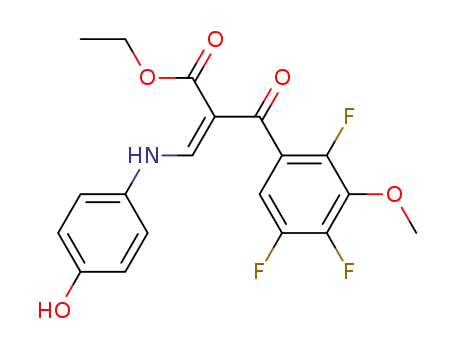 (Z)-3-(4-Hydroxy-phenylamino)-2-(2,4,5-trifluoro-3-methoxy-benzoyl)-acrylic acid ethyl ester