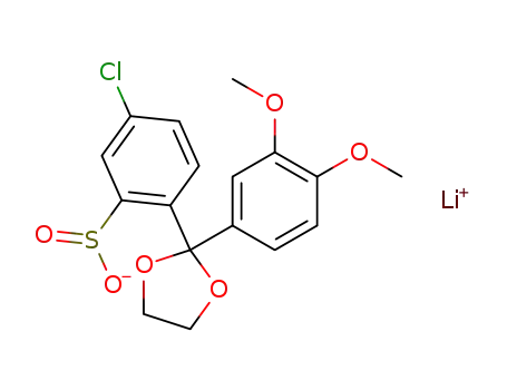 lithium; 5-chloro-2-[2-(3,4-dimethoxy-phenyl)-[1,3]dioxolan-2-yl]-benzenesulfinate