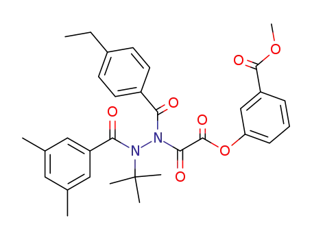 3-{[N'-tert-butyl-N'-(3,5-dimethyl-benzoyl)-N-(4-ethyl-benzoyl)-hydrazino]-oxo-acetoxy}-benzoic acid methyl ester