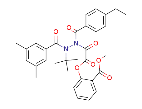 2-{[N'-tert-butyl-N'-(3,5-dimethyl-benzoyl)-N-(4-ethyl-benzoyl)-hydrazino]-oxo-acetoxy}-benzoic acid methyl ester