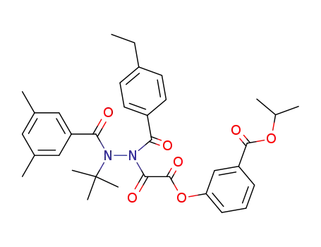 3-{[N'-tert-butyl-N'-(3,5-dimethyl-benzoyl)-N-(4-ethyl-benzoyl)-hydrazino]-oxo-acetoxy}-benzoic acid isopropyl ester