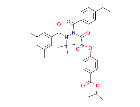4-{[N'-tert-butyl-N'-(3,5-dimethyl-benzoyl)-N-(4-ethyl-benzoyl)-hydrazino]-oxo-acetoxy}-benzoic acid isopropyl ester