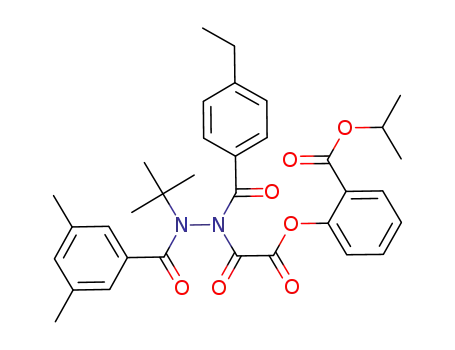 2-{[N'-tert-butyl-N'-(3,5-dimethyl-benzoyl)-N-(4-ethyl-benzoyl)-hydrazino]-oxo-acetoxy}-benzoic acid isopropyl ester