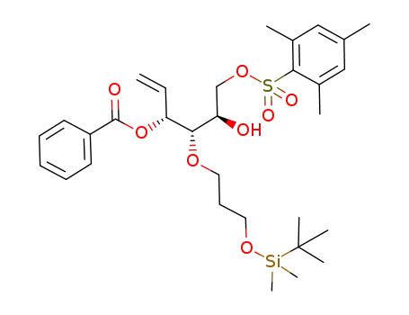 Benzoic acid (1R,2S,3R)-2-[3-(tert-butyl-dimethyl-silanyloxy)-propoxy]-3-hydroxy-4-(2,4,6-trimethyl-benzenesulfonyloxy)-1-vinyl-butyl ester