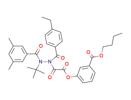 3-{[N'-tert-butyl-N'-(3,5-dimethyl-benzoyl)-N-(4-ethyl-benzoyl)-hydrazino]-oxo-acetoxy}-benzoic acid butyl ester