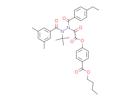 4-{[N'-tert-butyl-N'-(3,5-dimethyl-benzoyl)-N-(4-ethyl-benzoyl)-hydrazino]-oxo-acetoxy}-benzoic acid butyl ester