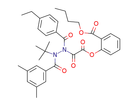 2-{[N'-tert-butyl-N'-(3,5-dimethyl-benzoyl)-N-(4-ethyl-benzoyl)-hydrazino]-oxo-acetoxy}-benzoic acid butyl ester