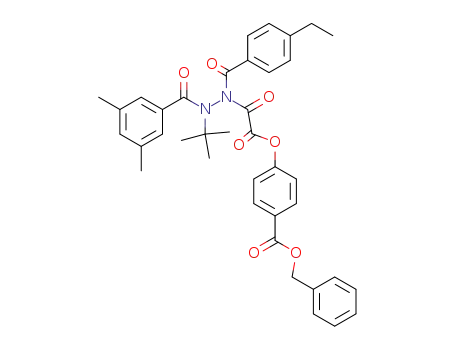 4-{[N'-tert-butyl-N'-(3,5-dimethyl-benzoyl)-N-(4-ethyl-benzoyl)-hydrazino]-oxo-acetoxy}-benzoic acid benzyl ester