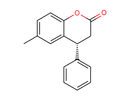Molecular Structure of 827007-19-2 ((4R)-6-Methyl-4-phenylchroman-2-one)