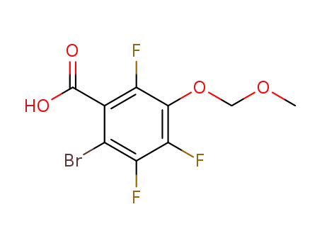 2-bromo-3,4,6-trifluoro-5-methoxymethoxy-benzoic acid
