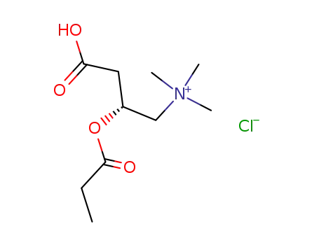 Molecular Structure of 119793-66-7 (Propionyl-L-carnitine hydrochloride)