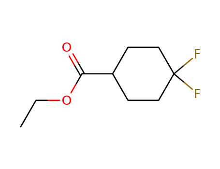 Molecular Structure of 178312-47-5 (Ethyl 4,4-difluorocyclohexanecarboxylate)