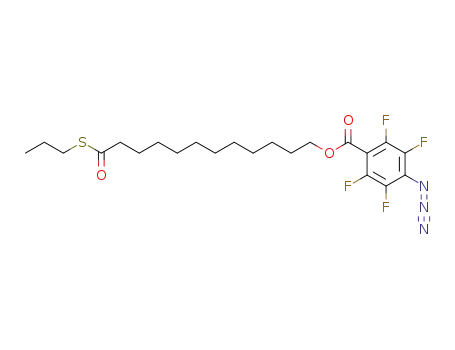 4-azido-2,3,5,6-tetrafluoro-benzoic acid 11-propylsulfanylcarbonyl-undecyl ester