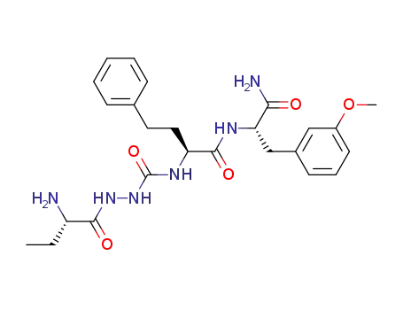 1-(2S-2-aminobutanoyl)-4-[2S-N-[2S-3-(m-methoxyphenyl)propan-2-yl-amide]-4-phenylbutan-2-yl-amide]semicarbazide