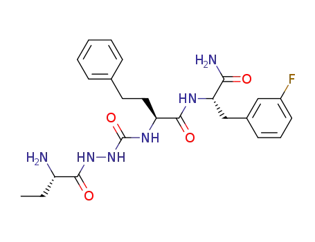 1-(2S-2-aminobutanoyl)-4-[2S-N-[2S-3-(m-fluorophenyl)propan-2-yl-amide]-4-phenylbutan-2-yl-amide]semicarbazide