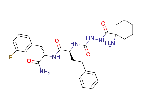 1-(1-aminocyclohexane-1-carbonyl)-4-[2S-N-[2S-3-(m-fluorophenyl)propan-2-yl-amide]-4-phenylbutan-2-yl-amide]semicarbazide