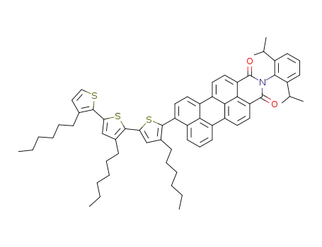 5-([N-(2,6-diisopropylphenyl)]-9-perylenyl-3,4-dicarboximide)-4,3',3''-trihexyl-2,2';5',2''-terthiophene