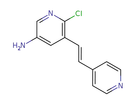 6-chloro-5-[(E)-2-pyridin-4-ylvinyl]pyridin-3-amine