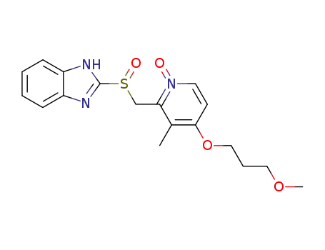 2-[[(RS)-(1H-benzimidazol-2-yl)sulfinyl]methyl]-4-(3-methoxypropoxy)-3-methylpyridine 1-oxide