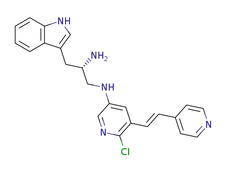 N1-[6-chloro-5-(2-pyridin-4-yl-vinyl)-pyridin-3-yl]-3-(1H-indol-3-yl)-propane-1,2-diamine