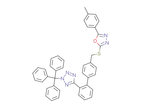 5-[4'-(5-p-tolyl-[1,3,4]oxadiazol-2-ylsulfanylmethyl)-biphenyl-2-yl]-2-trityl-2H-tetrazole