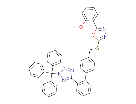 5-{4'-[5-(2-methoxy-phenyl)-[1,3,4]oxadiazol-2-ylsulfanylmethyl]-biphenyl-2-yl}-2-trityl-2H-tetrazole