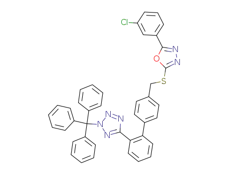 5-{4'-[5-(3-chloro-phenyl)-[1,3,4]oxadiazol-2-ylsulfanylmethyl]-biphenyl-2-yl}-2-trityl-2H-tetrazole