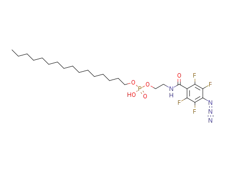 phosphoric acid 2-(4-azido-2,3,5,6-tetrafluoro-benzoylamino)-ethyl ester hexadecyl ester