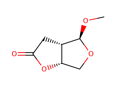 Molecular Structure of 866594-60-7 (FURO[3,4-B]FURAN-2(3H)-ONE, TETRAHYDRO-4-METHOXY-, (3AS,4S,6AR)-)