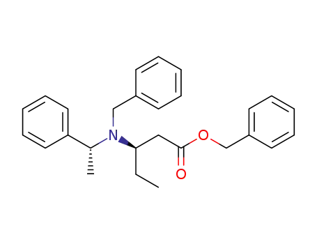 benzyl (3R,αR)-3-(N-benzyl-N-α-methylbenzylamino)pentanoate